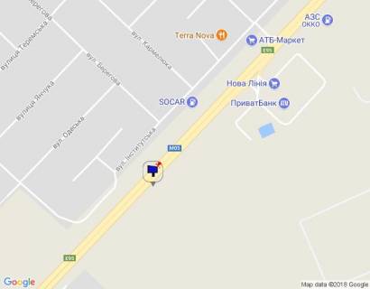 Billboard B in Gatne, 6х3  s. Cabani, trasa M-05 Kiiv-Odesa, km 14+365 livo, pered ZK Atria Siti, pered predstavnictvom REHAU, cerez 250m pisla AZS SOCAR, cerez 300m pisla Novoi Linii ta magazinu ATB, za 500m do st. Masinobudivnikiv, verh scheme