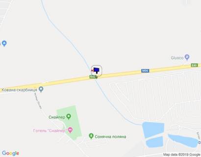 Billboard A in Kapitanivka, 6х3  s. Kapitanivka, trasa M-06 "Kiiv-Cop" (Zitomir), km 23+100 livo, pered s. Stoanka scheme