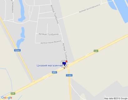 Billboard B in Yagotin, 6х3  m. Agotin, harkivs'ka trasa, trasa M-03 "Kiiv-Harkiv", km 103+600 pravo, rozvilka z st. Tolbuhina ta T-1031 scheme