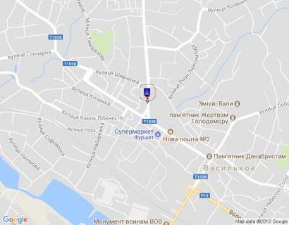 Citylight B in Vasylkiv, 1,2х1,8  m. Vasil'kiv, st. Dekabristiv, 1 bila perehodu scheme