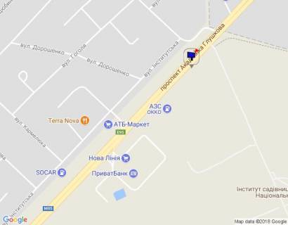 Billboard B in Gatne, 6х3  s. Cabani, kinec' prospektu Akademika Gluskova, trasa M-05 Kiiv-Odesa, km 13+550 livo, viizd z Kieva, navproti AZS UPG, FORA, pered ZK Odes'kij Kvartal, v radiusi 300m AZS OKKO, Nova Linia, ATB, verh scheme