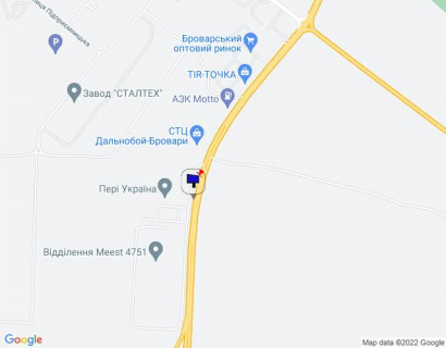 Billboard A in Brovary, 6х3  м. Бровари, траса М-01 "Київ-Чернігів-Нові Яриловичі", км 26+850 ліво, об'їзд м. Бровари, за 850м до розв'язки з трасою Р-03 (Північно-Східний об'їзд м. Київ), через 400м після АЗС Motto, через 900м після перехрестя з вул. Сергія Москаленка та scheme