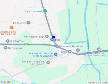 Billboard B in Gostomel, 6х3  м. Гостомель, вул. Свято-Покровська, навпроти № 32, перед ЖК "Чеський Двір", парковка Фора, KFC scheme