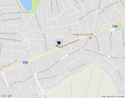 Billboard A in Brovary, 6х3  m. Brovari, st. Kiivs'ka, 108, cerez 200m pisla povorotu na st. Serova ta magazinu "Fora", cerez 30m pisla povorotu na st. Zaporiz'ka, za 180m do povorotu na st. Leontovica, za 210m do povorotu na st. Zazims'kij slah scheme