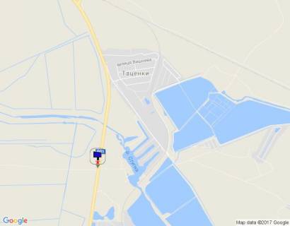 Billboard B in Tatsenki, 6х3  Dniprovs'ke sose, trasa N-01 "Kiiv-Znam'anka", km 41+480 pravo, pered mostom cerez r. Stugna, viizd z m. Obuhiv scheme