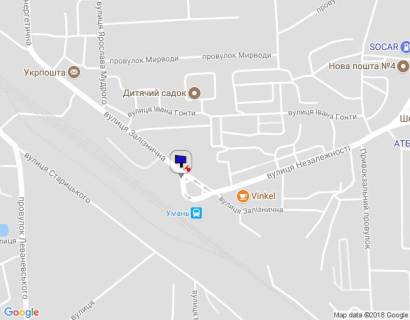 Billboard A in Uman m. Uman', st. Zaliznicna, navproti budinku 6, bila zaliznicnogo vokzalu, cerez 80m pisla pocatku st. Nezaleznosti scheme