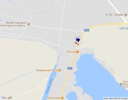 Billboard A in Pereyaslav (Pereyaslav-Khmelnitsky), 6х3  Cerkas'ka trasa, trasa N-08 "Borispil'-Dnipro-Zaporizza", km 53+130 pravo, ob'izd m. Pereaslav-Hmel'nic'kij, cerez 100m pisla kafe "Laguna", SP "Nibulon", za 150m do AZS "BRSM" scheme