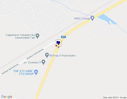 Billboard A in Kalynivka, 6х3  smt. Kalinivka, trasa M-05 Kiiv-Odesa, km 30+750 livo, za 150m do rozvorota na Kalinivku, za 350m do AZS AMIK, navproti Upiter 24 (predstavnictvo John Deere, s-g. tehnika) scheme