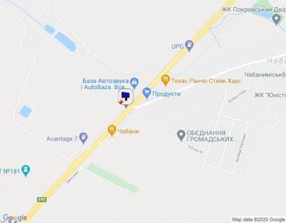 Billboard B in Chabani s. Cabani, trasa M-05 Kiiv-Odesa, km 16+630 pravo, zaizd do ATB Marketu, bila avtobusnoi zupinki, za 170m do zaizdu na  AZS Marshal, cerez 160m pisla AZS KLO scheme