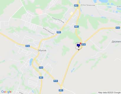 Billboard B in Krasne, 6х3  м. Обухів, Дніпровське шосе, траса Н-01 "Київ-Знам'янка", км 46+300 ліво, автобусна зупинка "Дерев'яна", поворот на Трипілля, до повороту на с. Красне scheme