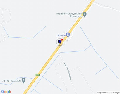 Billboard B in Kalynivka, 6х3  смт. Калинівка, траса М-05 Київ-Одеса, км 34+020 ліво, заїзд на АЗС LUXWEN scheme