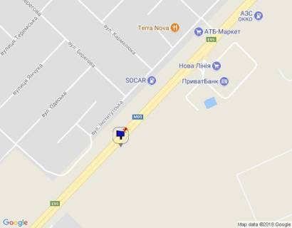 Billboard B in Gatne, 6х3  s. Cabani, trasa M-05 Kiiv-Odesa, km 14+365 livo, pered ZK Atria Siti, pered predstavnictvom REHAU, cerez 250m pisla AZS SOCAR, cerez 300m pisla Novoi Linii ta magazinu ATB, za 500m do st. Masinobudivnikiv, niz scheme