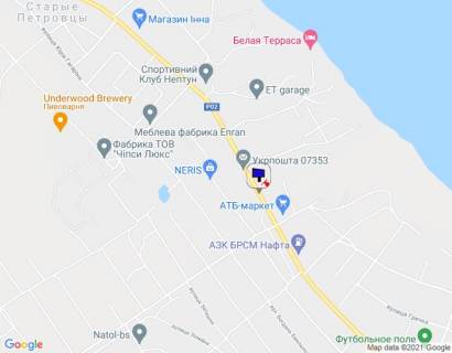 Billboard B in Stari Petrivtsi, 6х3  s. Stari Petrivci, st. Knaza Svatoslava, trasa R-02 "Kiiv-Ivankiv-Ovruc", v'izd v s. Stari Petrivci z boku Kieva (Novih Petrivciv), cerez 160m pisla magazinu ATB ta povorotu na st. Petrivs'ka, za 110m do Ukrposti ta povorotu na st. Dacna scheme