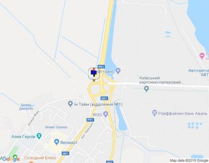 Billboard C in Obukhiv, 6х3  m. Obuhiv, livo, v'izd v m. Obuhiv z m. Kieva scheme