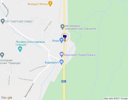 Billboard A in Lisniki (Kiev region), 6х3  Dniprovs'ke sose, trasa N-01 "Kiiv-Znam'anka", km 20+550 livo, navproti magazinu "Fora", cerez 250m pisla povorotu na s. Lisniki ta magazinu ATB, niz scheme