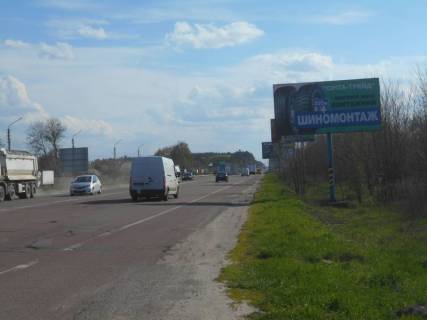 Billboard A in Kalynivka, 6х3  s. Kalinivka, cernigivs'ka trasa, trasa M-01 "Kiiv-Cernigiv-Novi Arilovici", km 31+100 livo, bila VEKA Ukraina, za 415m do povorotu na st. Igoreva Photo 1