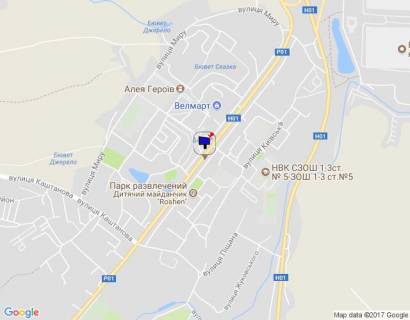 Billboard B in Obukhiv, 6х3  m. Obuhiv, st. Kiivs'ka, 158, cerez 100m pisla svitloforu scheme