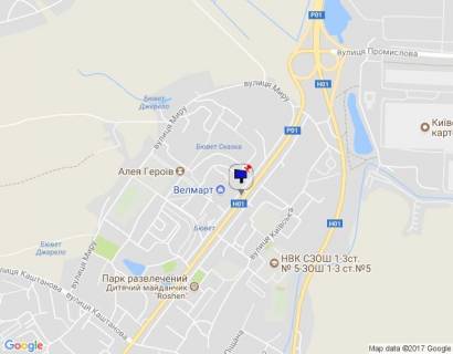 Billboard A in Obukhiv, 6х3  m. Obuhiv, st. Kiivs'ka, 119, povorot do supermarketu "Velmart", avtobusna zupinka "Pisana" scheme