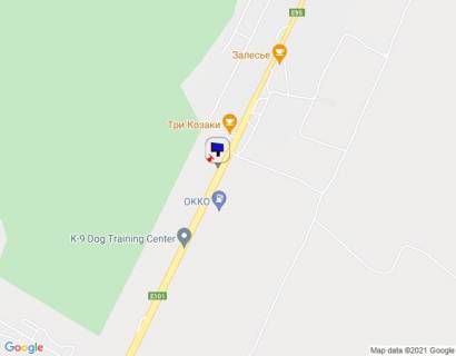 Billboard B in Zalissya, 6х3  s. Zalissa, cernigivs'ka trasa, trasa M-01 "Kiiv-Cernigiv-Novi Arilovici", km 43+950 livo, st. Kiivs'ka, za 100m do restoranu "Tri kozaki", za 820m do povorotu na st. Okruzna ta s. Bogdanivka, cerez 200m pisla AZS "OKKO" scheme