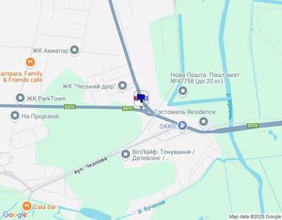 Billboard B in Gostomel, 6х3  м. Буча-м. Гостомель, траса М-07 "Київ-Ковель", км 23+920 право, вул. Гостомельське шосе-вул. Свято-Покровська, розвилка Ірпінь-Гостомель-Буча, парковка Фора, KFC, поворот на Гостомель, Ірпінь, напрямок на Ірпінь scheme