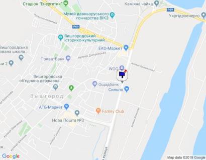 Billboard A in Vishgorod, 6х3  m. Visgorod, st. Naberezna, perehresta z st. Skil'na, navproti magazinu Sil'po, cerez 75m pisla AZS WOG scheme