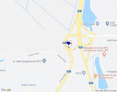 Billboard C in Obukhiv, 6х3  m. Obuhiv, st. Kiivs'ka, v'izd v m. Obuhiv z m. Kieva, Ukrainki scheme