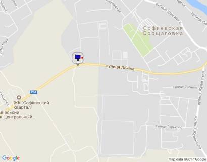 Billboard B in Sofiivska Borshchagivka, 6х3  c. Sofiivs'ka Borsagivka, trasa R-04 "Kiiv-Bisiv-Zvenigorodka", km 2+450 livo, st. Soborna (Lenina), za 500m do ZK "Sofia Klubnij", za 650m do ZK "Sofiivs'kij kvartal" ta ZK "Sofia" scheme