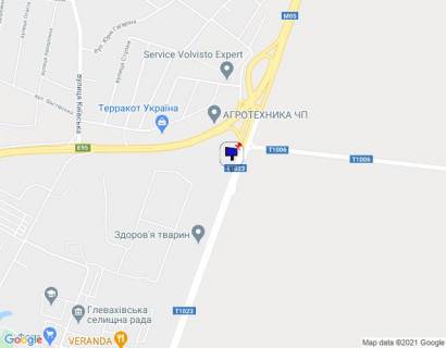 Billboard A in Glevakha, 6х3  м. Васильків, Т-1023, км 2+860 право, в'їзд з смт. Глеваха, зупинка "Польова", за розв'язкою Київ-Васильків, розворот на Рославичі scheme