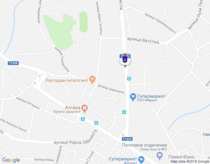 Citylight A in Vasylkiv m. Vasil'kiv, st. Dekabristiv, 9 - golovna rozv'azka mista, kafe "Lasosi"  scheme