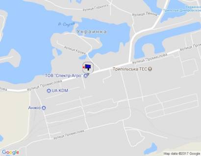 Billboard A in Ukrainian, 6х3  m. Ukrainka, st. Promislova, 13, zavod BK BETON scheme