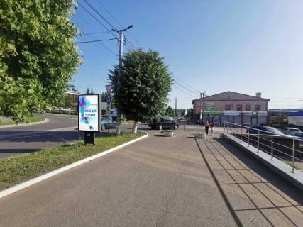 Citylight A in Vasylkiv, 1,2х1,8  m. Vasil'kiv, st. Soborna, 64/1, bila magazinu "Sil'po" ta povorotu na st. Volodimirs'ka, cerez 190m pisla perehresta z st. Unih Komunariv, cerez 270m pisla perehresta z st. Sevcenka ta st. Pokrovs'ka Photo 1