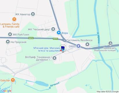 Billboard A in Irpin, 6х3  м. Ірпінь, вул. Чкалова, 41, виїзд з Ірпіня в.Гостомель, біля СТО Поінт С, металоюаза АВ Метал scheme