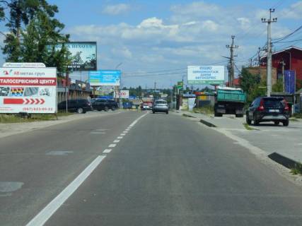Billboard A in Irpin, 6х3  м. Ірпінь, вул. Чкалова, 41, виїзд з Ірпіня в.Гостомель, біля СТО Поінт С, металоюаза АВ Метал Photo 1