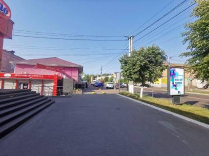 Citylight B in Vasylkiv, 1,2х1,8  m. Vasil'kiv, st. Soborna, 64/1, bila magazinu "Sil'po", za 150m do perehresta z st. Unih Komunariv, za 230m do perehresta z st. Sevcenka ta st. Pokrovs'ka, cerez 50m pisla povorotu na st. Volodimirs'ka Photo 1