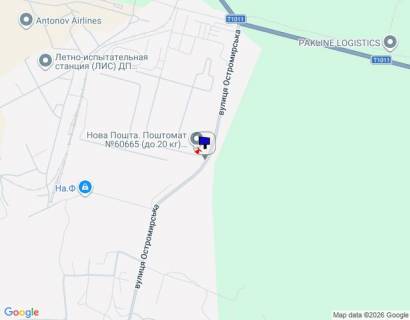 Billboard B in Gostomel, 6х3  м. Гостомель, вул. Остромирська, 67, напрямок з Бучі до вул. Леонтовича (м. Гостомель) scheme