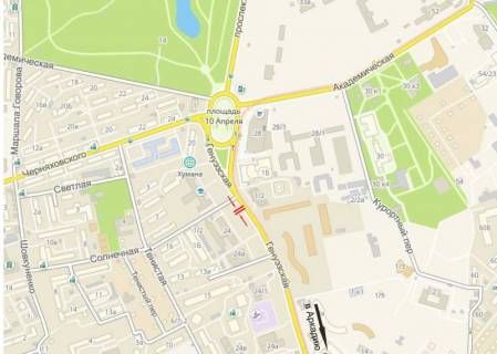 Prismatron, Prism + in Odessa st. Genuezskaa - Solnecnaa, v Arkadiu (A) - 3 - 403165 scheme