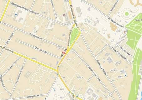 Billboard A in Odessa, 3х6  9 st B. Fontana (A), iz centra scheme