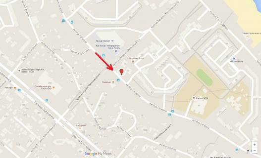 Billboard B in Cherkasy, 3в*6ш  st. Gagarina -  st. B.Hmel'nic'kogo scheme