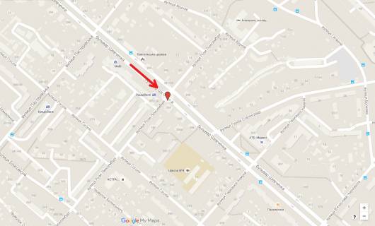 Prismatron, Prism A in Cherkasy, 3в*6ш  bst. Sevcenka - st. Gurziivs'ka (prizmatron) - 287303 scheme