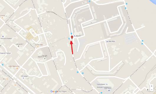 Billboard A in Cherkasy, 3в*6ш  st. Gagarina, 35 scheme