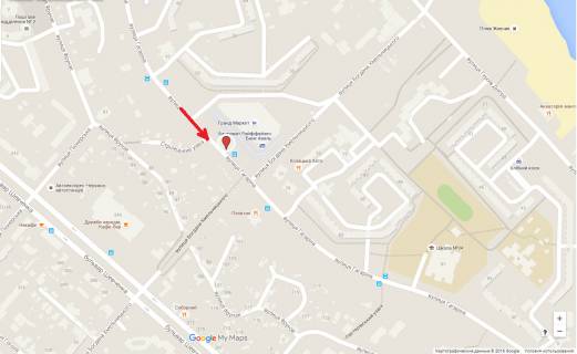 Billboard B in Cherkasy, 3в*6ш  st. Gagarina, 55 (TC Grand Market) scheme