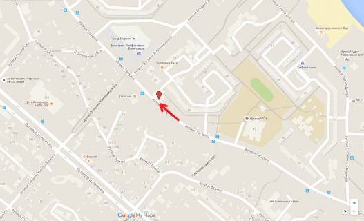 Billboard A in Cherkasy, 3в*6ш  st. Gagarina, 79 scheme