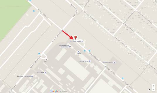 Billboard B in Cherkasy, 3в*6ш  st. Odes'ka - st. Sumgaits'ka (bila AZS"Amic") scheme