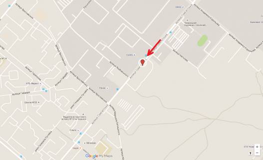 Billboard B in Cherkasy, 3в*6ш  st. Sumgaits'ka, 17 (naproti TC Furset) scheme