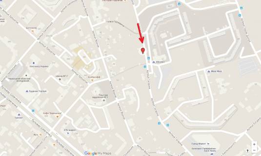 Billboard A in Cherkasy, 3в*6ш  st. Gagarina - st. Nebesnoi Sotni scheme