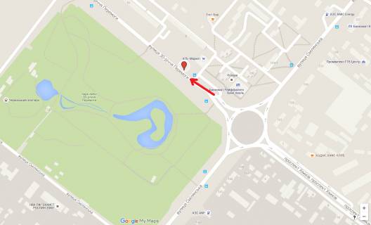 Billboard A in Cherkasy, 3в*6ш  st. 30-ricca Peremogi, 6 (mag. ATB) scheme