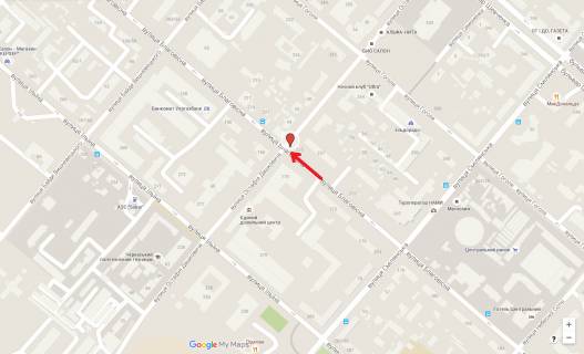 Billboard A in Cherkasy, 3в*6ш  st. Daskovica - st. Blagovisna scheme