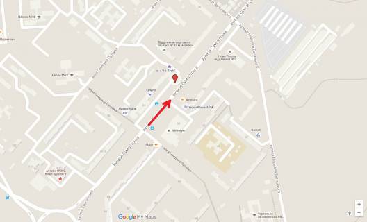 Billboard B in Cherkasy, 3в*6ш  st. Sumgaits'ka, 24  scheme