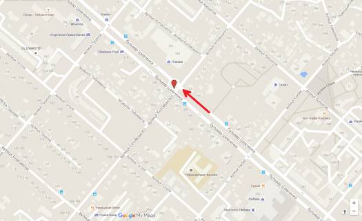 Prismatron, Prism A in Cherkasy, 3в*6ш  bst. Sevcenka - st. Grusevs'kogo  (vid centra zliva) (prizmatron) - 287297 scheme