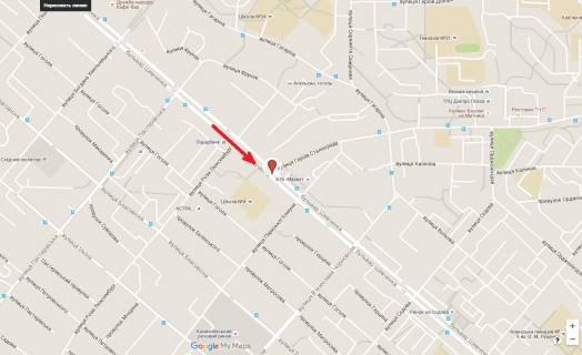 Prismatron, Prism A in Cherkasy, 3в*6ш  bst. Sevcenka - st. Priportova  (povorot na Mitnicu) prizmatron - 287343 scheme